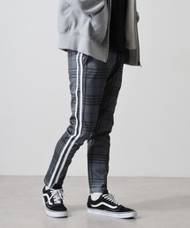 EVOLUTION(G{[V)Stretch check skinny pants / Xgb``FbNXLj[pc unisex(XbNX)