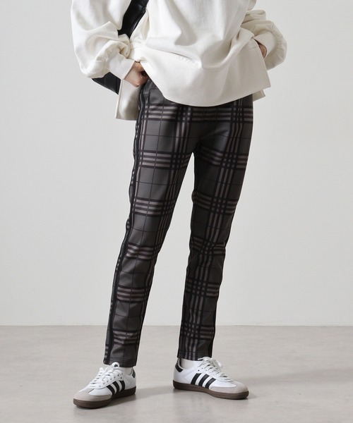 EVOLUTION（エボリューション）の「stretch check skinny pants / ストレッチチェックスキニーパンツ unisex（スラックス・メンズ・グレー系2/グレー系/ベージュ系2/ベージュ系・L/M）」の3枚目の写真