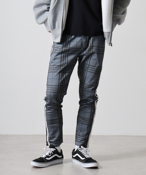 EVOLUTION（エボリューション）の「stretch check skinny pants / ストレッチチェックスキニーパンツ unisex（スラックス・メンズ・グレー系2/グレー系/ベージュ系2/ベージュ系・L/M）」の5枚目の写真