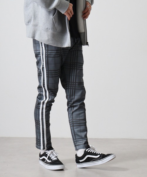 EVOLUTION（エボリューション）の「stretch check skinny pants / ストレッチチェックスキニーパンツ unisex（スラックス・メンズ・グレー系2/グレー系/ベージュ系2/ベージュ系・L/M）」の6枚目の写真