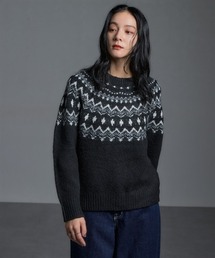 ノルディック求心柄ニットトップス［Soiunique］