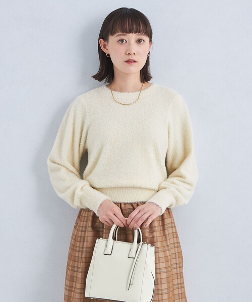 【セール】フェザーヤーン ニット プルオーバー（ニット/セーター）｜green label relaxing（グリーンレーベルリラクシング）
