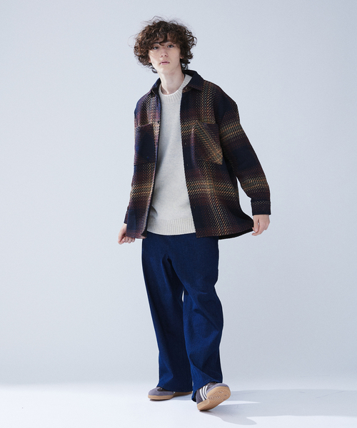 417 EDIFICE(フォーワンセブンエディフィス)の「WAX LONDON 417別注 OVERSHIRT OG WNDWPANE(シャツ/ブラウス・メンズ・ボルドー・LARGE/MEDIUM)」の15枚目の写真