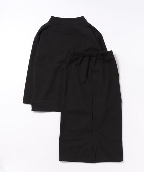 and it_（アンドイット）の「ペアスキン裏ベロアセットアップ（セットアップ・レディース・ネイビー/アイボリー/ブラック・M/L）」の10枚目の写真