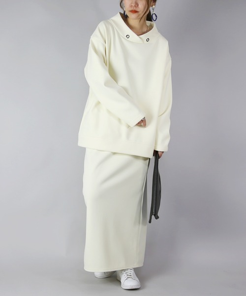 and it_（アンドイット）の「ペアスキン裏ベロアセットアップ（セットアップ・レディース・ネイビー/アイボリー/ブラック・M/L）」の13枚目の写真