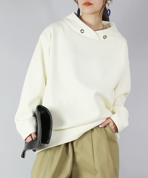 and it_（アンドイット）の「ペアスキン裏ベロアセットアップ（セットアップ・レディース・ネイビー/アイボリー/ブラック・M/L）」の14枚目の写真