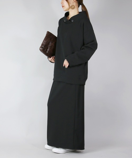 and it_（アンドイット）の「ペアスキン裏ベロアセットアップ（セットアップ・レディース・ネイビー/アイボリー/ブラック・M/L）」の18枚目の写真