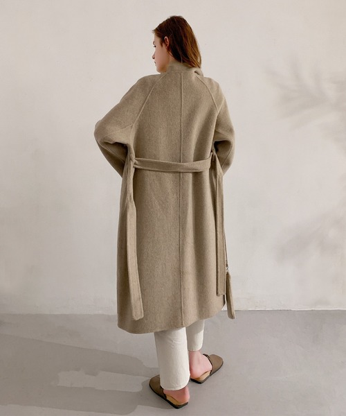 未使用【23区】ヴィンテージ風 ソフト ツイル ラップコート イタリア製生地 楽天市場】【17%OFFクーポン】カシミヤ 100% ダブルフェイス ラップ