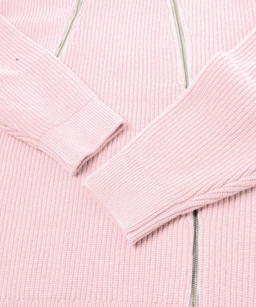 CULLNI（クルニ）の「CLUEL × CULLNI　 Double Zip High Neck Knit（ニット/セーター・レディース・ピンク/ベージュ・1/2/0）」の14枚目の写真