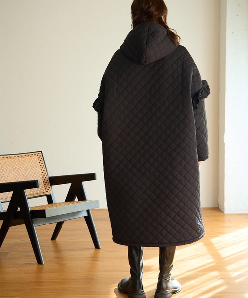 キルティング オーバーサイズベンチコート（ダウンジャケット/コート