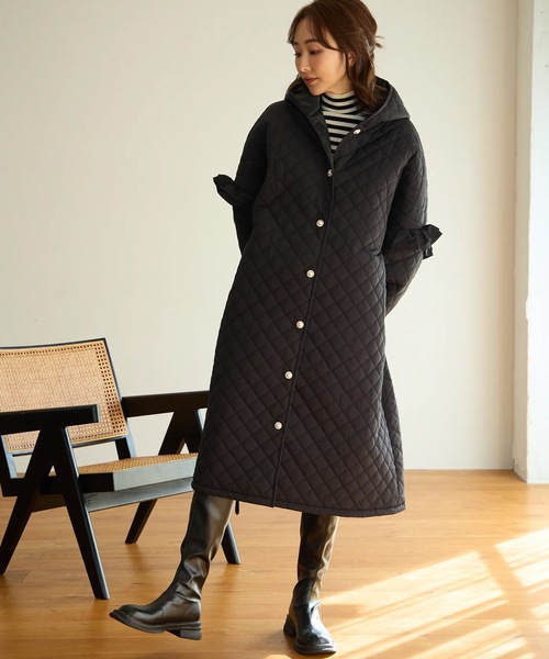 キルティング オーバーサイズベンチコート（ダウンジャケット/コート