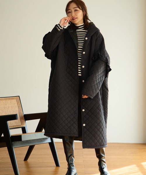 キルティング オーバーサイズベンチコート（ダウンジャケット/コート