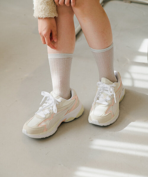 Kastane（カスタネ）の「ラメハイソックス（ソックス/靴下・レディース・ブラック/ピンク系その他/シルバー・FREE）」の16枚目の写真