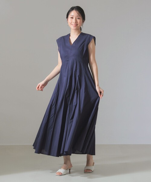 別注】MARIHA / 夏の月 ソリッド ワンピース［手洗い可