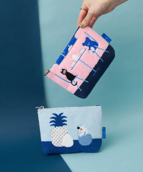 BIRTHDAY BAR（バースデイバー）の「umao×BIRTHDAY BAR　さがらポーチ（ポーチ・レディース・ブルー/ピンク・0）」の8枚目の写真