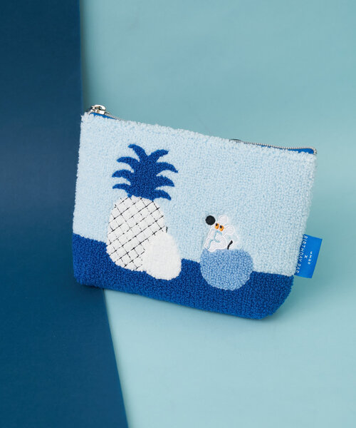 BIRTHDAY BAR（バースデイバー）の「umao×BIRTHDAY BAR　さがらポーチ（ポーチ・レディース・ブルー/ピンク・0）」の10枚目の写真