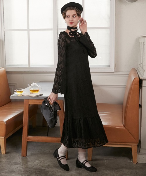 BONLECILL noir オケージョン パーティードレス 2点セット BONLECILL noir パンツドレス 「BONLECILL noir」2wayラッフル