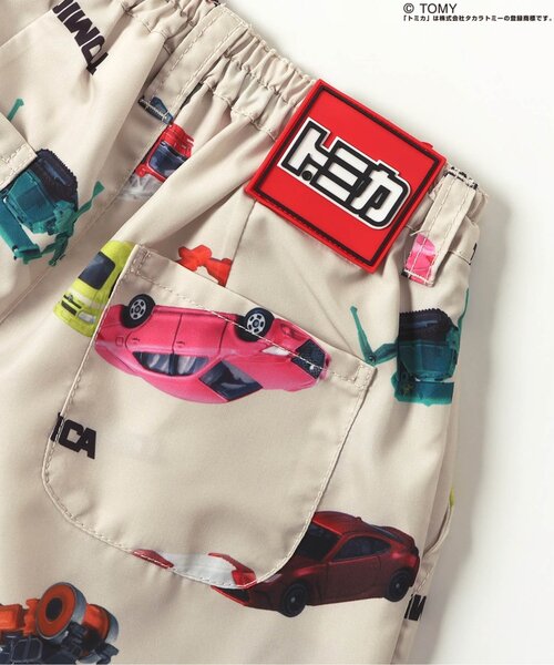 BIT'Z（ビッツ）の「【トミカコラボ】ミニカー転写柄ワイドパンツ（その他パンツ・キッズ・キナリ/グレー・120/110/100/95/90/80）」の4枚目の写真
