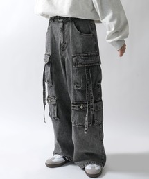 Starting Over（スターティングオーバー）の「vintage like loose fit denim techno pants/ヴィンテージ ライク ルーズフィット デニム テクノパンツ（デニムパンツ）」