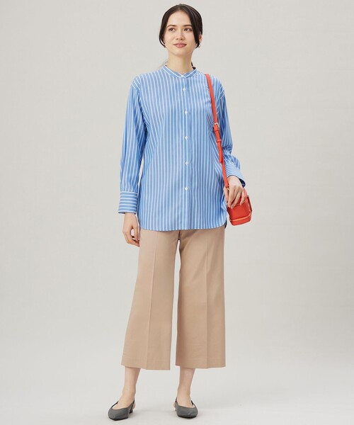 自由区(ジユウク)の「SOMELOSバンドカラー ブラウス(シャツ/ブラウス・レディース・スカイブルー系/ベージュ系1/サックスブルー系1/アイボリー系・44/46)」の14枚目の写真