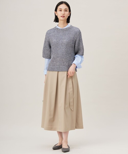 自由区(ジユウク)の「SOMELOSバンドカラー ブラウス(シャツ/ブラウス・レディース・スカイブルー系/ベージュ系1/サックスブルー系1/アイボリー系・44/46)」の17枚目の写真
