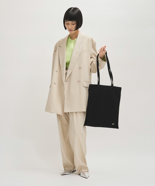 ADAM ET ROPE'（アダムエロペ）の「【サステナブル】キラキラトートバッグ（ポケッタブル）（トートバッグ・レディース・ブラウン/シルバー/ブラック・FREE）」の7枚目の写真