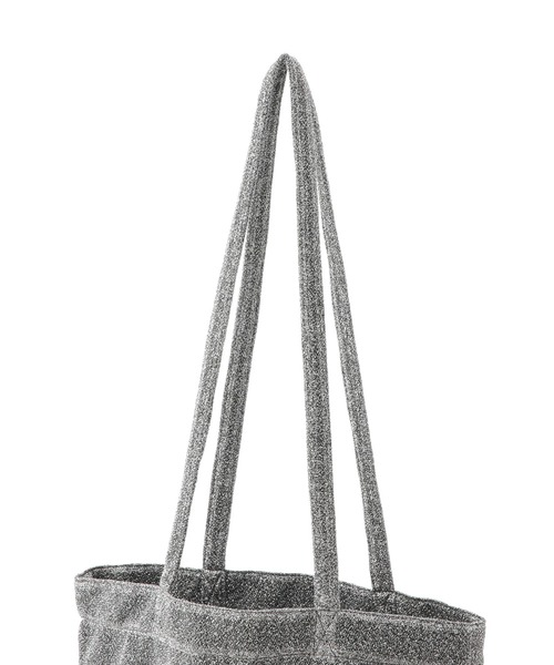 ADAM ET ROPE'（アダムエロペ）の「【サステナブル】キラキラトートバッグ（ポケッタブル）（トートバッグ・レディース・ブラウン/シルバー/ブラック・FREE）」の18枚目の写真