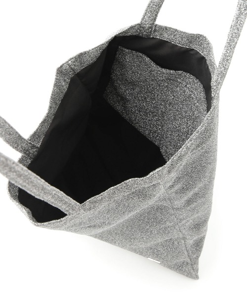 ADAM ET ROPE'（アダムエロペ）の「【サステナブル】キラキラトートバッグ（ポケッタブル）（トートバッグ・レディース・ブラウン/シルバー/ブラック・FREE）」の21枚目の写真