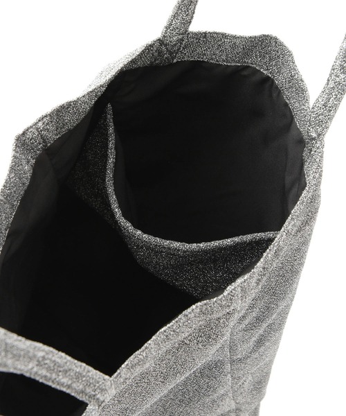 ADAM ET ROPE'（アダムエロペ）の「【サステナブル】キラキラトートバッグ（ポケッタブル）（トートバッグ・レディース・ブラウン/シルバー/ブラック・FREE）」の22枚目の写真