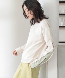 n'OrLABEL | 『袖ストライプ切替スウェット』(スウェット)