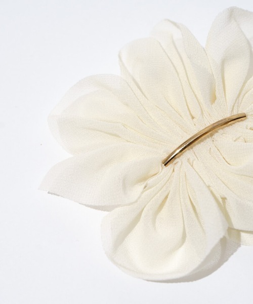 flower（フラワー）の「フラワーシフォンピン（ヘアピン・レディース・アイボリー/ブラック・FREE）」の12枚目の写真