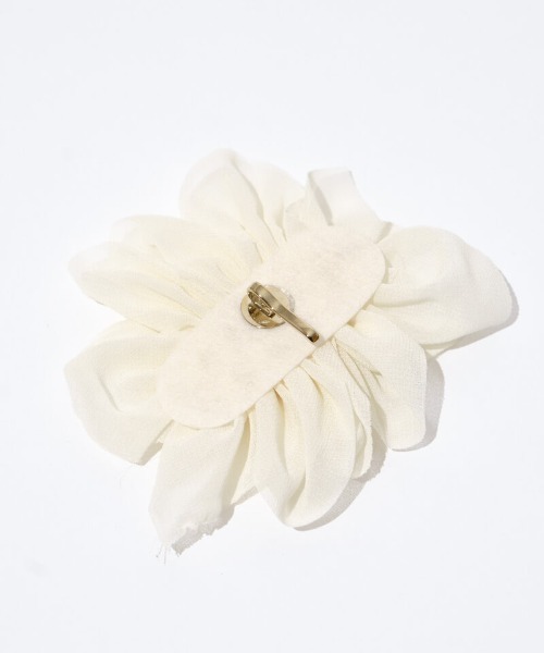 flower（フラワー）の「フラワーシフォンピン（ヘアピン・レディース・アイボリー/ブラック・FREE）」の13枚目の写真