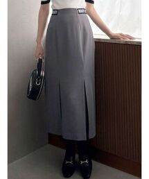 MERCURYDUO | 【MARY QUANTコラボ】サイドロゴナロースカート【セットアップ着用可】(スカート)