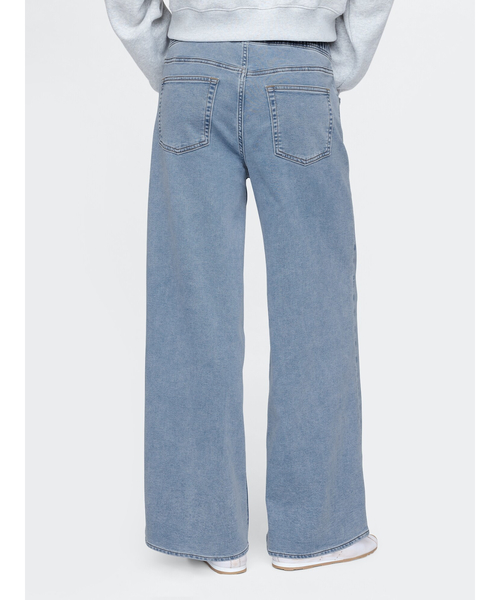 GAP（ギャップ）の「ミッドライズ ニット イージー バギーデニム（デニムパンツ・レディース・ライトインディゴブルー・L/XS/S/M/XXS）」の4枚目の写真