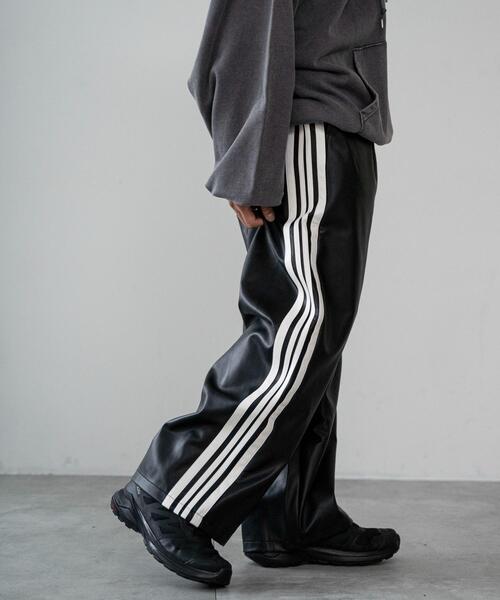 WEGO（ウィゴー）の「WEGO/エコレザーラインパンツ（その他パンツ・メンズ・ブラック・LARGE）」の7枚目の写真