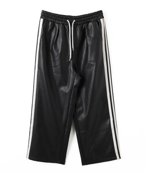 WEGO（ウィゴー）の「WEGO/エコレザーラインパンツ（その他パンツ・メンズ・ブラック・LARGE）」の10枚目の写真