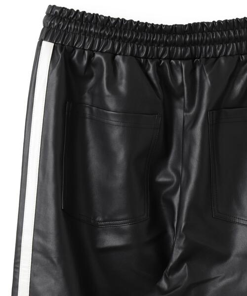 WEGO（ウィゴー）の「WEGO/エコレザーラインパンツ（その他パンツ・メンズ・ブラック・LARGE）」の15枚目の写真