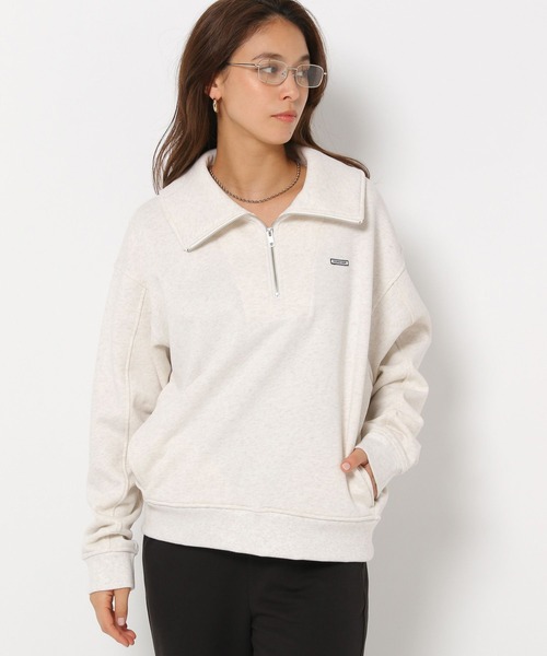 HEREIAM（ヘレイアム）の「【HEREIAM】Spring Ready ハーフジップ（スウェット・レディース・ライトグレー/ブラック・FREE）」の8枚目の写真