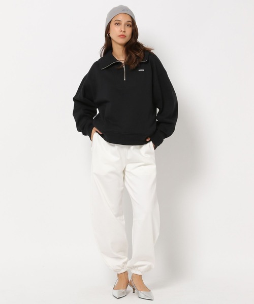 HEREIAM（ヘレイアム）の「【HEREIAM】Spring Ready ハーフジップ（スウェット・レディース・ライトグレー/ブラック・FREE）」の12枚目の写真