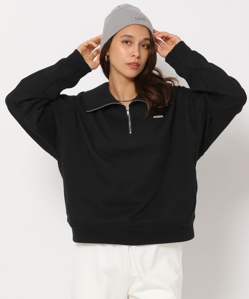 HEREIAM（ヘレイアム）の「【HEREIAM】Spring Ready ハーフジップ（スウェット・レディース・ライトグレー/ブラック・FREE）」の18枚目の写真