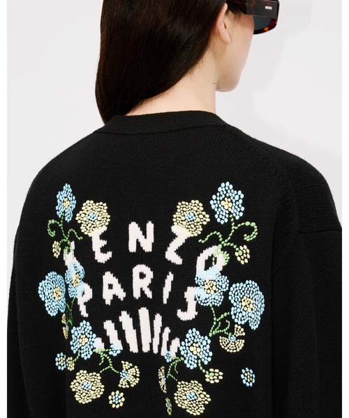カーディガン 'KENZO Jungle Flower' エンブロイダリー ウール カーディガン レディース セール】'KENZO Jungle Flower' エンブロイダリー ウール