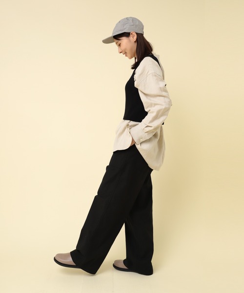 RNA-N(アールエヌエーエヌ)の「R4317 ワイドストレートベイカーパンツ(その他パンツ・レディース・キャメル/ライトカーキ/ブラック・FREE)」の8枚目の写真