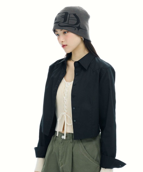 3.3 Field Trip （3.3フィールドトリップ）の「【販売MG.】3.3 Field Trip／ウエスタンヨークシャツ（シャツ/ブラウス・レディース・ブラック/アイボリー・FREE）」の7枚目の写真