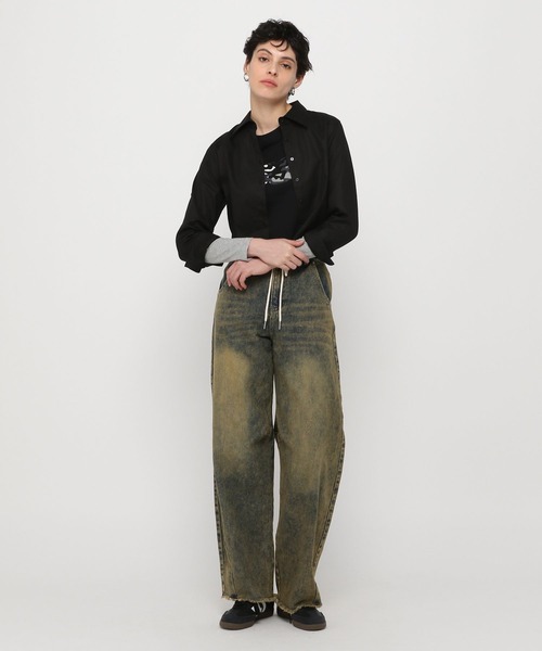 3.3 Field Trip （3.3フィールドトリップ）の「【販売MG.】3.3 Field Trip／ウエスタンヨークシャツ（シャツ/ブラウス・レディース・ブラック/アイボリー・FREE）」の9枚目の写真