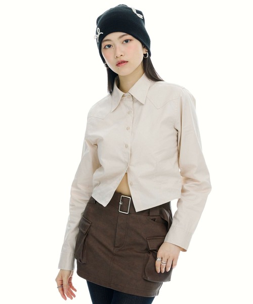 3.3 Field Trip （3.3フィールドトリップ）の「【販売MG.】3.3 Field Trip／ウエスタンヨークシャツ（シャツ/ブラウス・レディース・ブラック/アイボリー・FREE）」の18枚目の写真