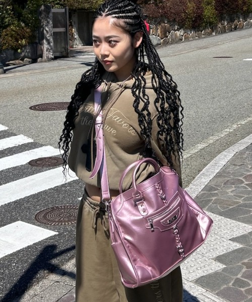 AINA - 2WAYスタッズハンドバッグ GOSSIP CLUB made in INTER