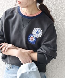 SHIPS any グレー ビジュー付き トレーナー ONE SIZE SHIPS any グレー ビジュー付き トレーナー ONE SIZE