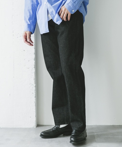 URBAN RESEARCH DOORS(アーバンリサーチドアーズ)の「13.3oz デニムパンツ(デニムパンツ・メンズ・ブラック/インディゴブルー・SMALL/MEDIUM/LARGE)」の4枚目の写真