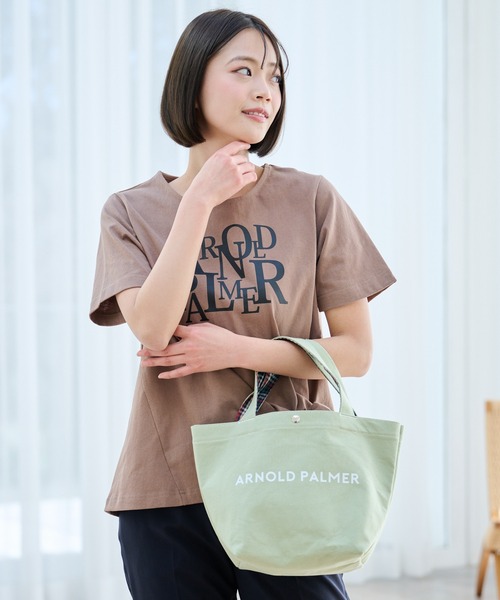 Arnold Palmer(アーノルドパーマー)の「スウェット シェア ランチトート(トートバッグ・レディース・ライトグリーン/ブラック/グレー・F)」の2枚目の写真