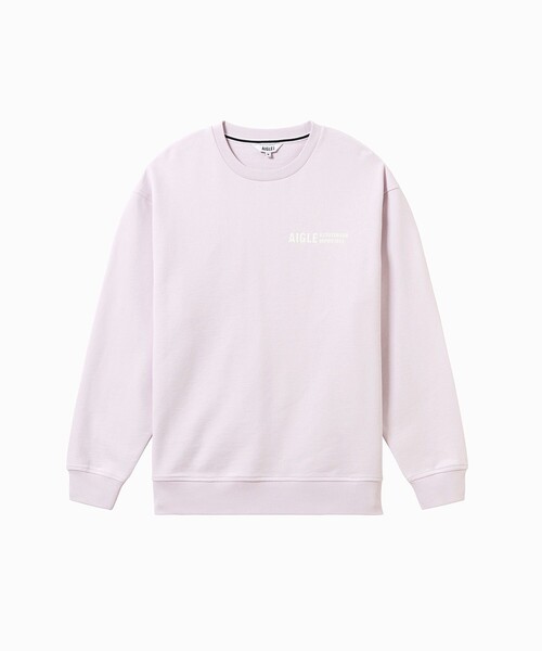 AIGLE（エーグル）の「クルーネックロゴスウェットシャツ（スウェット・メンズ・ブラック/パープル・L/M/S/XL）」の2枚目の写真
